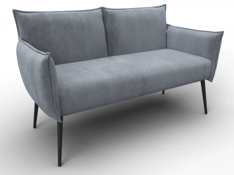 Диван прямой Лига-083 (Фанера/Металл/Велюр/Серый) Лига Диванов 131073