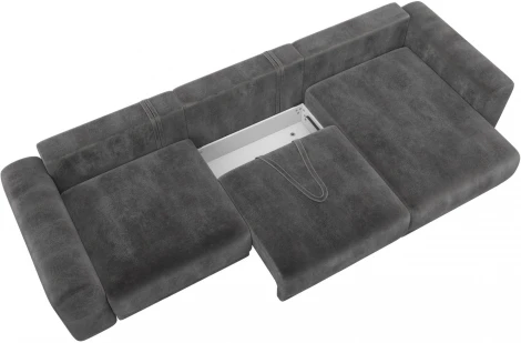 Диван угловой Лига-056 НПБ Лонг угол универсальный Лига Диванов (Велюр) арт.129166