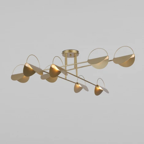 Потолочная люстра Wi-Fi на штанге Eurosvet Grazia 70148/8 (220V, управление смартфоном, голосовое управление, умный дом - Minimir Home, Алиса, Маруся, Салют)