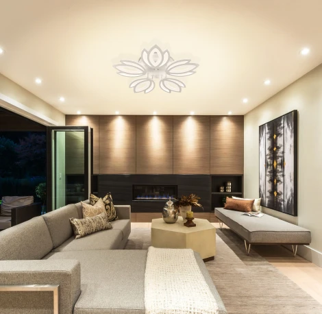 Потолочная люстра Natali Kovaltseva Led Lamps 81124 (регулировка яркости, 220V, пульт управления, цветы)