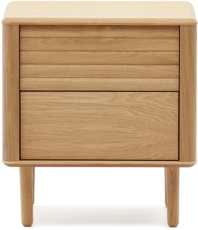 Lenon Тумбочка с 2 ящиками из шпона дуба 50 x 55 см La Forma (ex Julia Grup) арт.160929