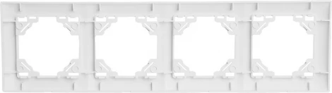Рамка на 4 поста (белый) Stekker Эрна Элегант 49659
