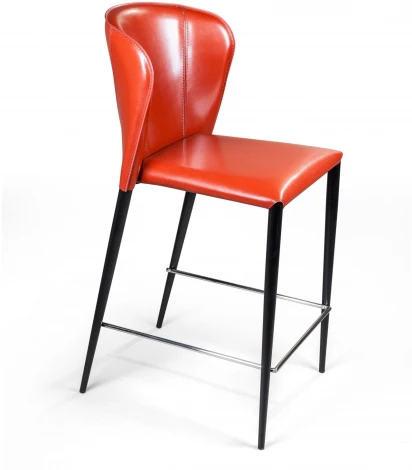 Стул полубарный Albert, кожа ретро-красный Top Concept ALBERT 2000000000176