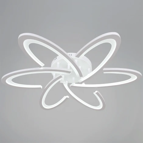 Потолочная люстра светодиодная на штанге с регулировкой цветовой температуры, яркости и ночным режимом Reluce 05629-0.3-06 WH