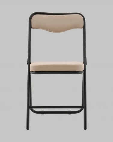 Стул складной Джонни велюр велютто бежевый каркас черный матовый Stool Group арт.УТ000041388