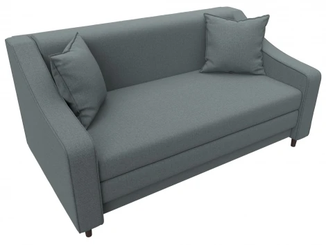 Диван прямой Лига-071 (ЛДСП,Брус,Фанера/Дерево/Рогожка/Серый) Лига Диванов 129652