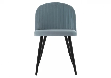 Стул Woodville на металлокаркасе Gabi 1 light blue / black 15109