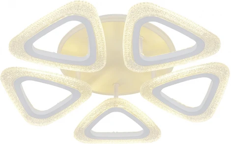 Потолочная люстра светодиодная Escada Candy 10300/5LED BL 50Вт, с ПДУ, металл/акрил, белый/прозрачный