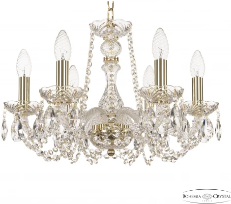 Подвесная люстра Bohemia 119 119/6/165 G (220V, подвески, на цепи, подсвечник, свеча)