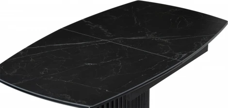 Керамический стол Notta Фестер 140(180)х80 черный мрамор shakespeare black / черный арт.612882