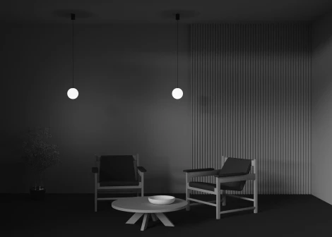 Подвесной светильник LUNA 3000K 1x5Вт 360° LED Maytoni Technical P039PL-5W3K-10-B (220V, на проводе, шар)