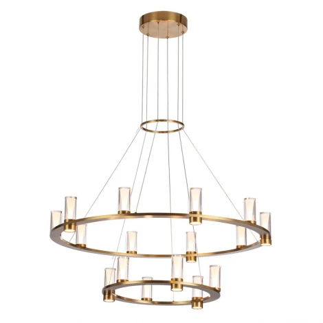 Подвесная люстра Odeon Light Defance 7144/110L античная бронза/акрил/металл IP20 LED 93W 5960Лм 3000K 180° 220V