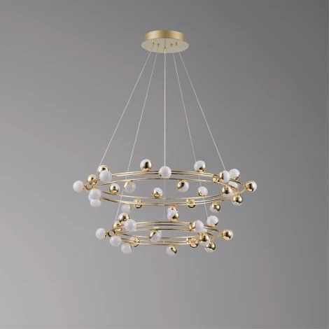 Подвесная люстра ярусная светодиодная Aployt Delfin APL.774.03.135 (220V, на тросе, шарики)