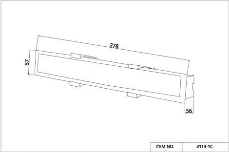 Светильник линейный встраиваемый светодиодный Favourite Aplot 4113-1C (220V)