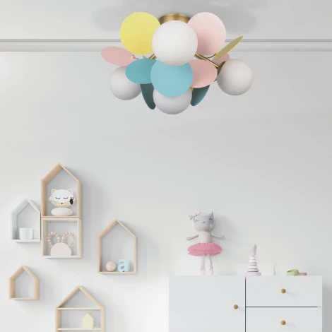 Потолочная люстра Loft It Matisse 10008/4C Mult (для детской, 220V, шарики, для девочки)