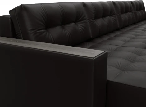 Диван П-образный с декором Лига-049 НПБ Лонг Лига Диванов (Экокожа) арт.128569