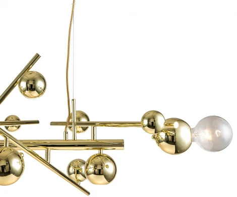 Подвесной светильник Indigo Saldo V000332 (220V, на тросе, шарики, молекулы)