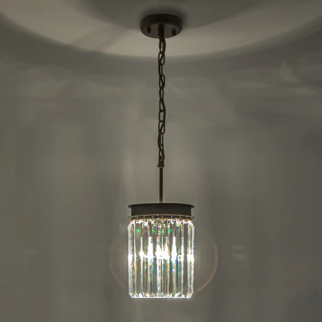 Подвесной светильник Citilux Мартин CL332011 (220V, хрусталь, на цепи, круглые)