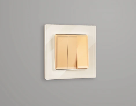 Рамка Ambrella Volt ALFA Platos (Бежевый Стекло органическое) 1-ая AF330301