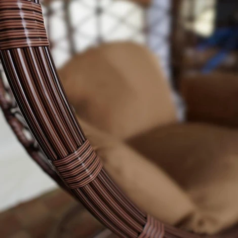 Подвесное кресло-яйцо KM 1034 из ротанга средние