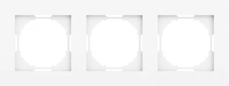 Рамка 3-я, глянцевый белый Donel A07 DE21303