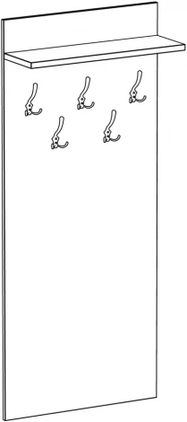 Вешалка для одежды (ЛДСП/Бежевый) ОГОГО Обстановочка! арт.332370