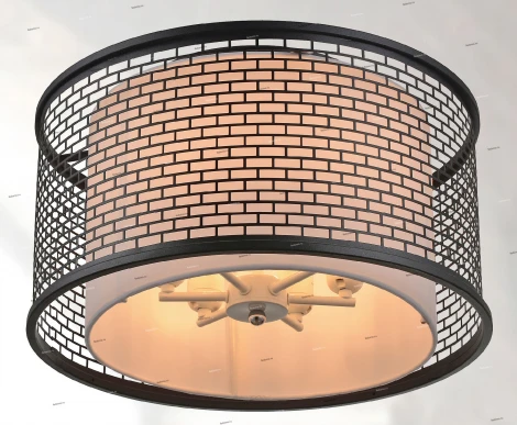 Потолочный светильник круглый Lussole Loft Levittown LSP-9676 (220V, IP21)