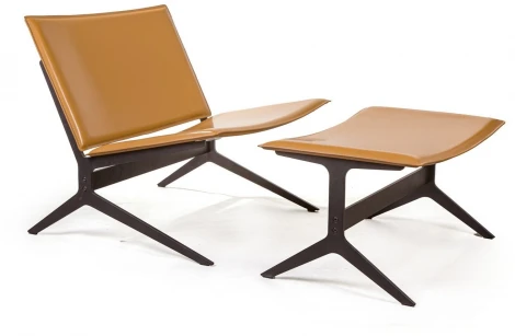 Кресло c оттоманкой Fly, кожа camel Top Concept FLY 2001000001187