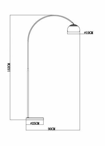 Торшер Arte Lamp Arco A8919PN-1SS