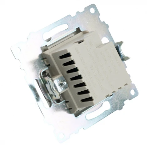 Розетка USB Type A+С (серебро) Stekker Катрин 50054