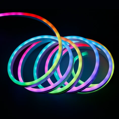 Светодиодная лента Elektrostandard 12V 7W IP65 Набор гибкого одностороннего неона 48Led 5050 RGB, 5м