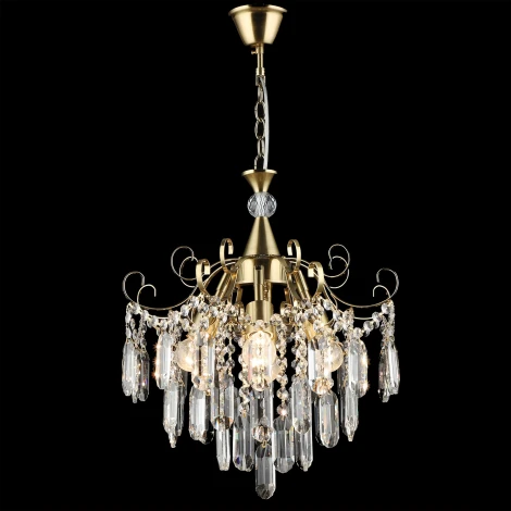 Подвесная люстра хрустальная Reluce 02586-0.4-04 COP (220V, на цепи)