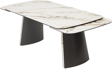 Стол VALDEMAR 180 KL-188 итальянская керамика, стекло/ каркас темно-серый/Kl-188, ®DISAUR (арт.626М05800)