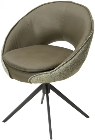 Стул ANABEL 360 град. поворот Зеленый F07-003-01 / MONTECRISTO 8421 / серый каркас, ®DISAUR (арт.621M05765)