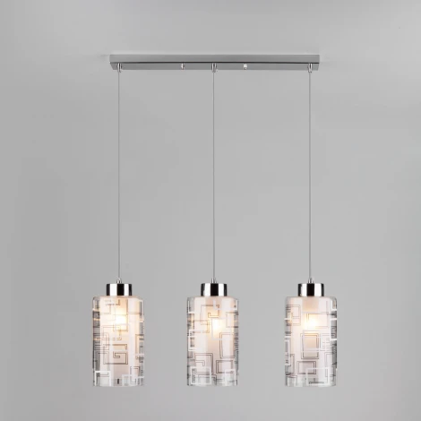 Подвесной светильник Eurosvet 50002 50002/3 хром (220V, на проводе, круглые)