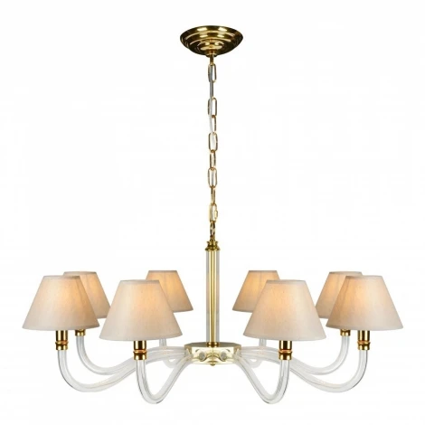 Подвесная люстра iLamp Amber YT2043-8 GD+Cear