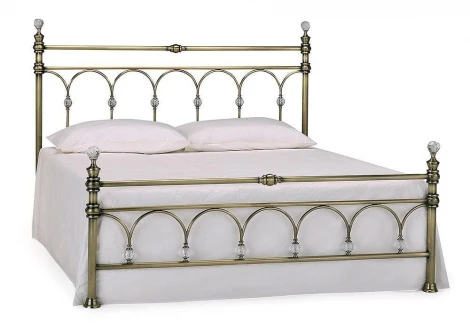 9066 Кровать металлическая WINDSOR цвет: Античная медь (Antique Brass)