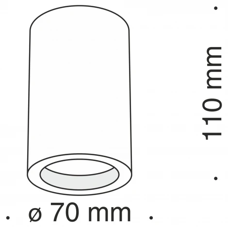 Накладной потолочный светильник Conik gyps GU10 1x30Вт Maytoni Technical C003CW-01W