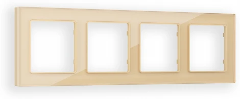 Рамка Ambrella Volt ALFA Platos (Шампань Стекло органическое) 4-ая AF330604