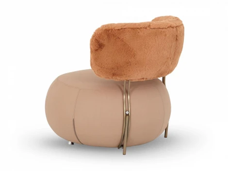 Кресло Oysho ОГОГО 761813 (бежевый, терракотовый)