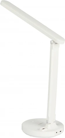 Офисная настольная лампа светодиодная складываемая с USB-портом регулировкой цветовой температуры и яркости зарядка от USB ЭРА NLED-511-6W-W (сенсорный выключатель)