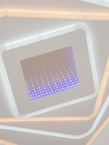 Потолочная люстра светодиодная с пультом ДУ 80W, белый, LED Natali Kovaltseva Palace LED LAMPS 81112/4C