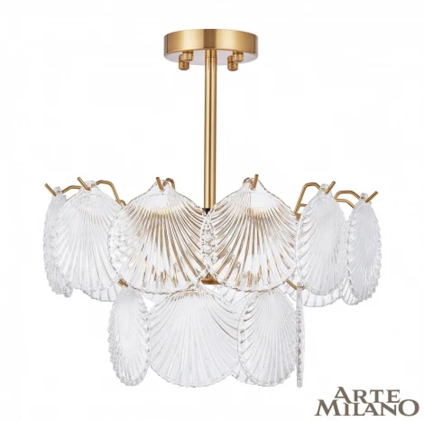 Потолочная люстра на штанге Arte Milano Rim 312008/D400 BS (220V, ракушка)