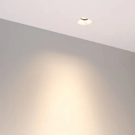 Встраиваемый точечный светильник под гипсокартон MS-RIALTO-TRIMLESS-S40x40-9W Warm3000 (WH, 36deg, 230V) (Arlight, IP20 Металл) 048325 (LED)