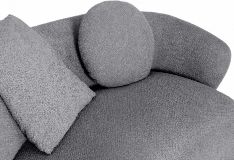 Диван Fabro ОГОГО (арт.861128), (Ткань,Букле/Темно-серый)