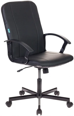 Кресло Бюрократ CH-551 черный Leather Black эко.кожа крестовина металл черный