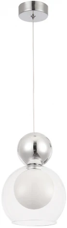Подвесной светильник Crystal Lux MURCIA SP1.2 CHROME (220V, на проводе, шар)