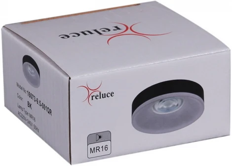 Встраиваемый точечный светильник Reluce 16073-9.5-001QR MR16 BK (220V, круглые)