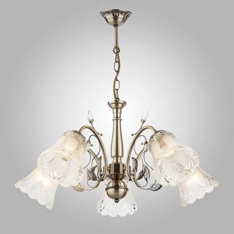 Подвесная люстра Eurosvet 30009 30009/5 античная бронза