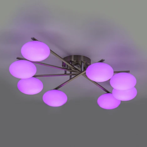 Потолочная люстра RGB на штанге Citilux Atman Smart CL226A181 (LED, 220V, голосовое управление, пульт управления, управление смартфоном, умный дом - Алиса, Маруся, Салют)